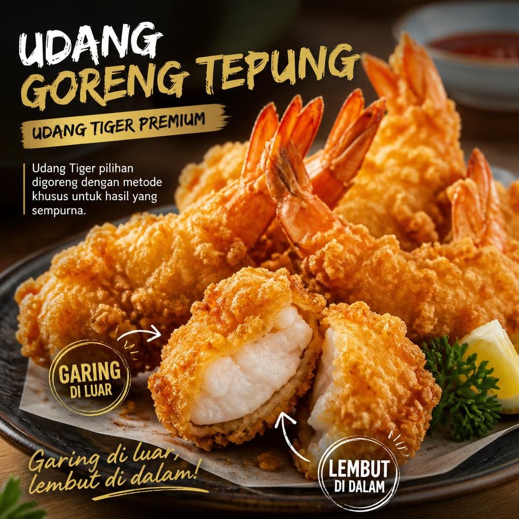 Udang Goreng Tepung di RM Bumi Aki